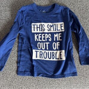 The Children's Place Navy Long Sleeve Tee with Fun Print